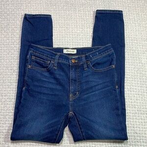 Madewell 9” Mid-Rise Skinny Jeans Denim Blue  Size 27